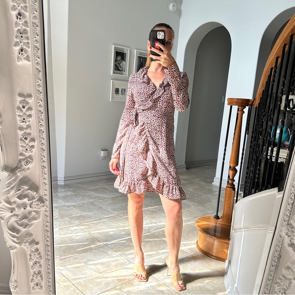 Wrap Ruffle Dress - Picture 1 of 5